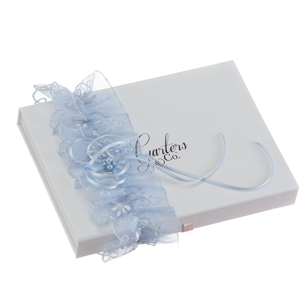 Something Blue Lace Garter