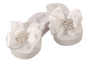 Comfortable Wedding Shoes; Wedding Flip Flops; Beach Wedding