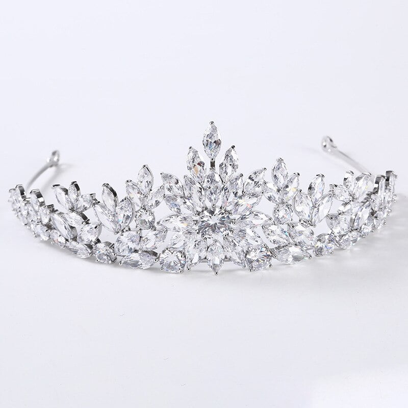 Bridal Tiara full of CZ Crystals