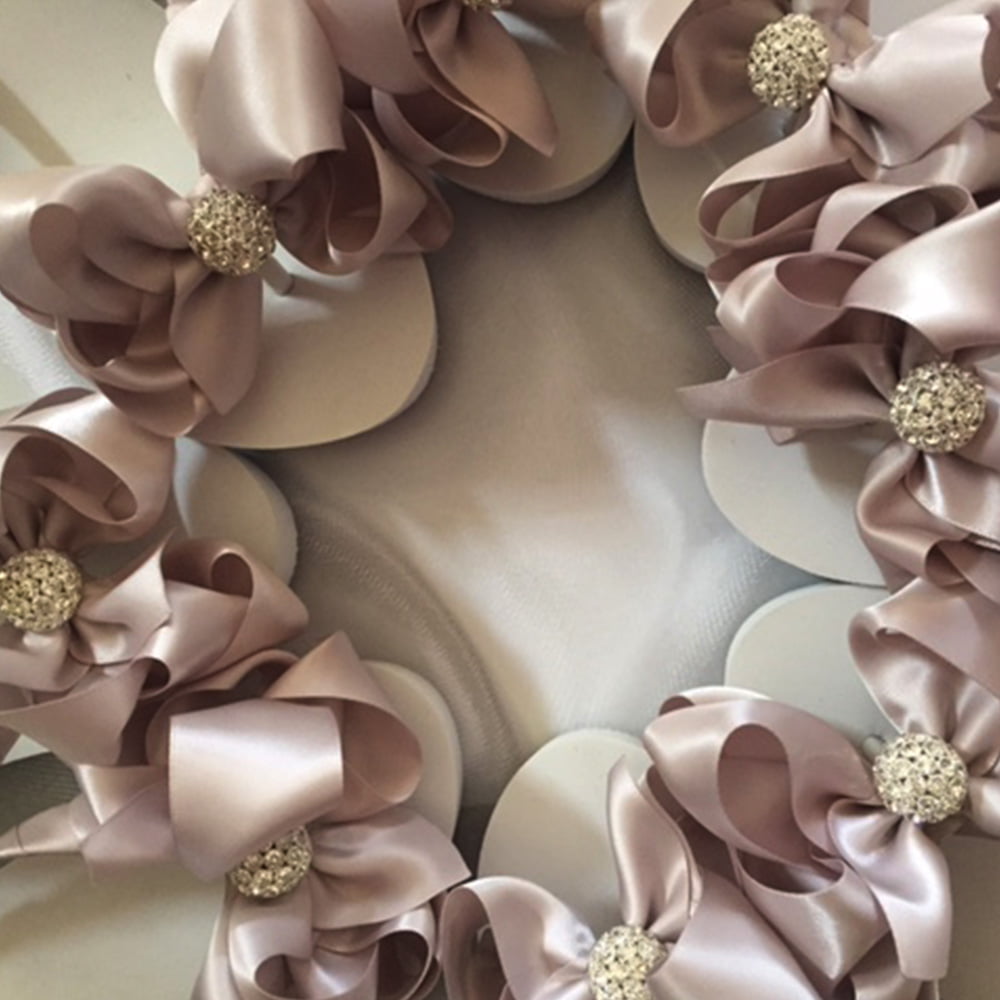 Large latte Bows with rhinestone embellishments Customise your Order