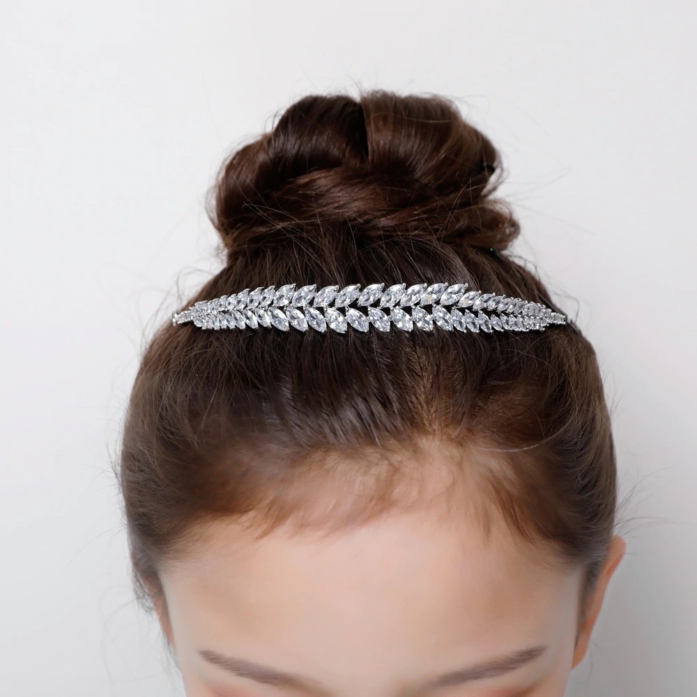 Crystal Flower Girl Headpiece