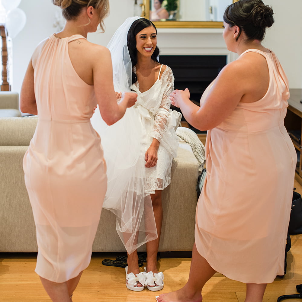 Wedding Flip Flops with embellishments