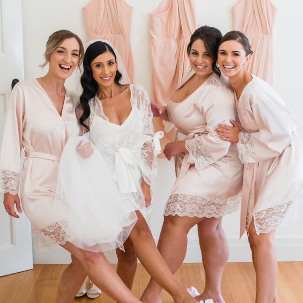 Bride and Bridesmaids wearing Flip Flops