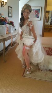 Katie's Bridal Garter Customised